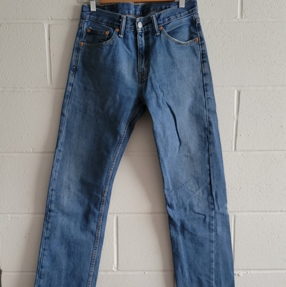 Levi's 505 Mid Wash Denim Jeans - Picture 2 of 3